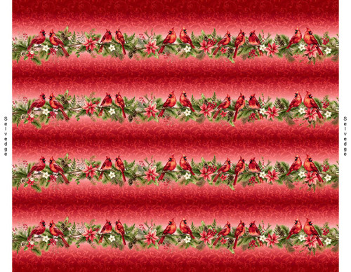 9271-88 Red || Holiday Feathers & Flourish